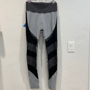 ALO Yoga Black and White Striped Top